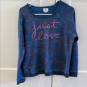Sundry Blue and Pink Kids Sweatshirt